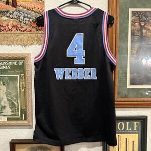 Vintage Nike RARE NBA Team Sports Sacramento‎ Kings ‘87 Chris Webber #4 Jersey